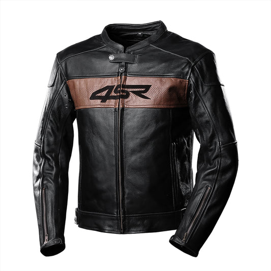 4SR Hooligan Brown Leather Jacket