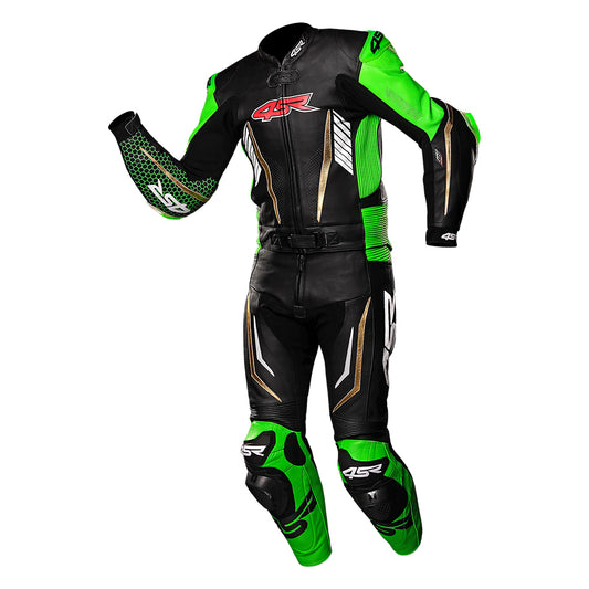 4SR RR Evo III Monster Green Airbag Ready 2 Piece Suit