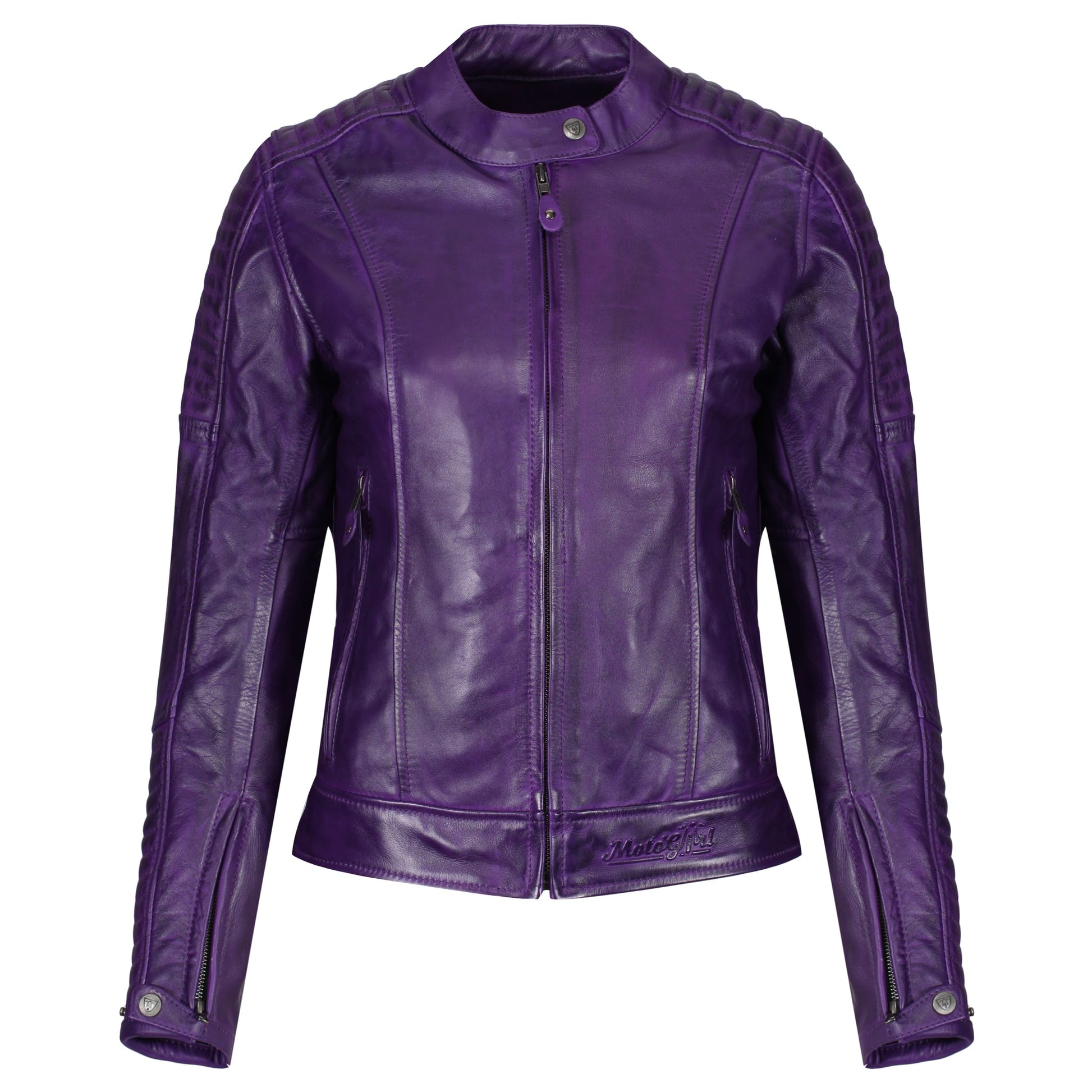 MotoGirl Valerie Purple Leather Jacket – MCA Leicester
