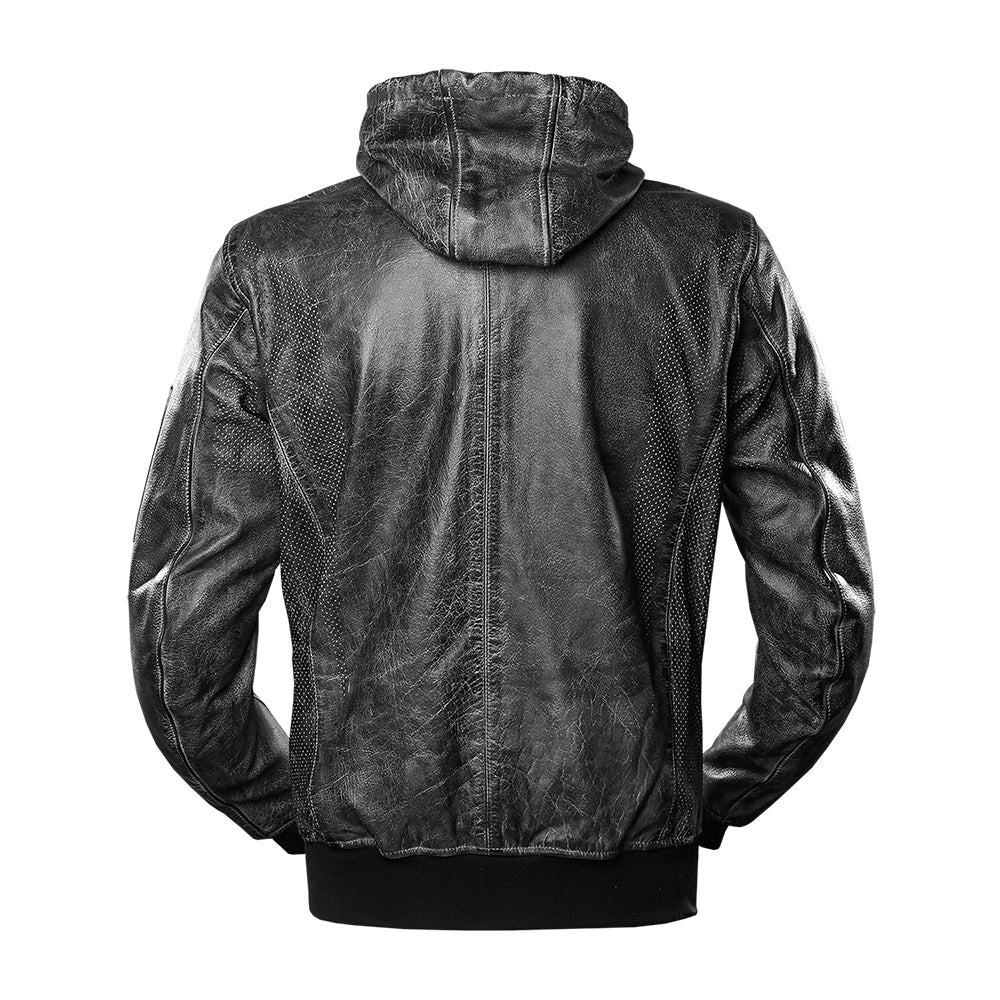 4SR Hoodie Leather Jacket