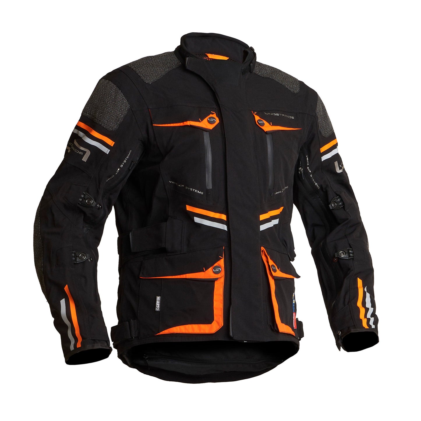 Lindstrands Sunne Textile Jacket Black/Orange