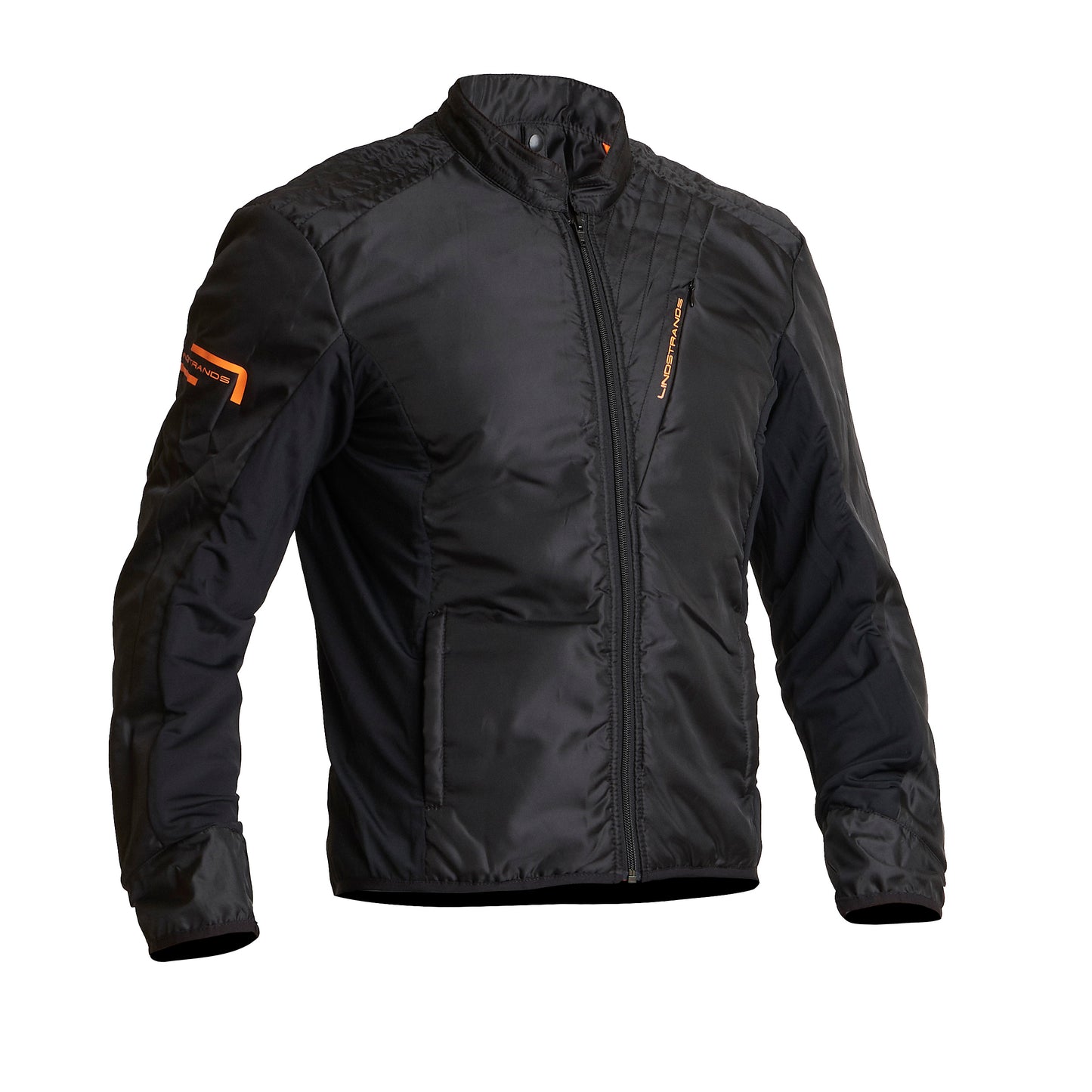 Lindstrands Sunne Textile Jacket Black/Orange