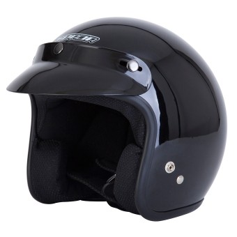 Spada Gloss Black Open Face Helmet