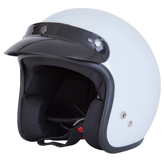 Spada Gloss White Open Face Helmet