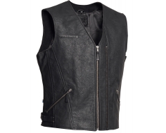 Halvarssons Cut Vest Black Leather Vest