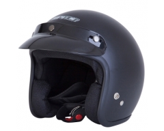Spada Matt Black Open Face Helmet