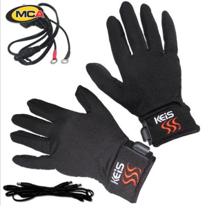 Heated motorcycle inner gloves